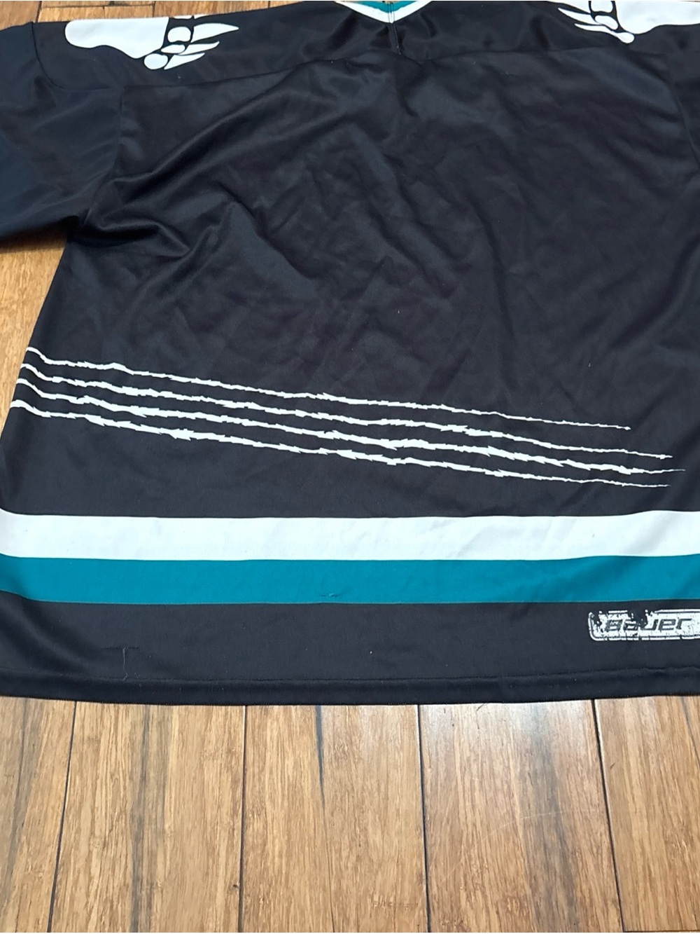 Vintage 90s Bauer Utah Grizzlies IHL Hockey Jersey Size L/XL Mens - Picture 8 of 15